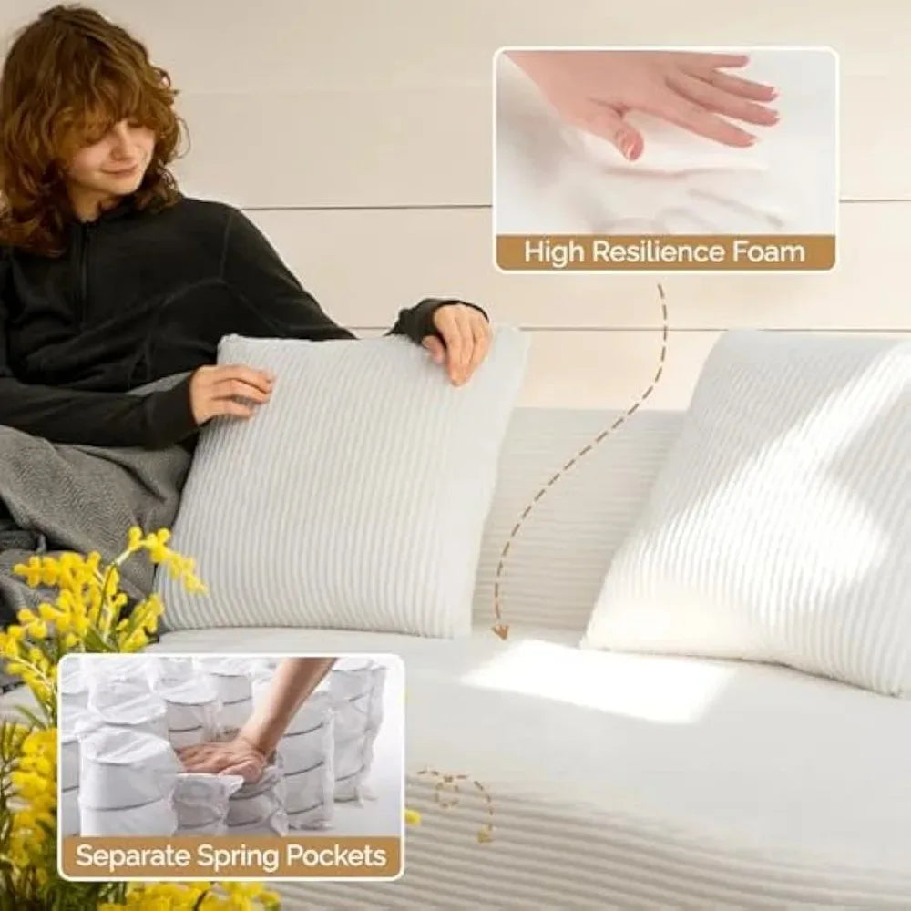 Curved Corduroy Sectional