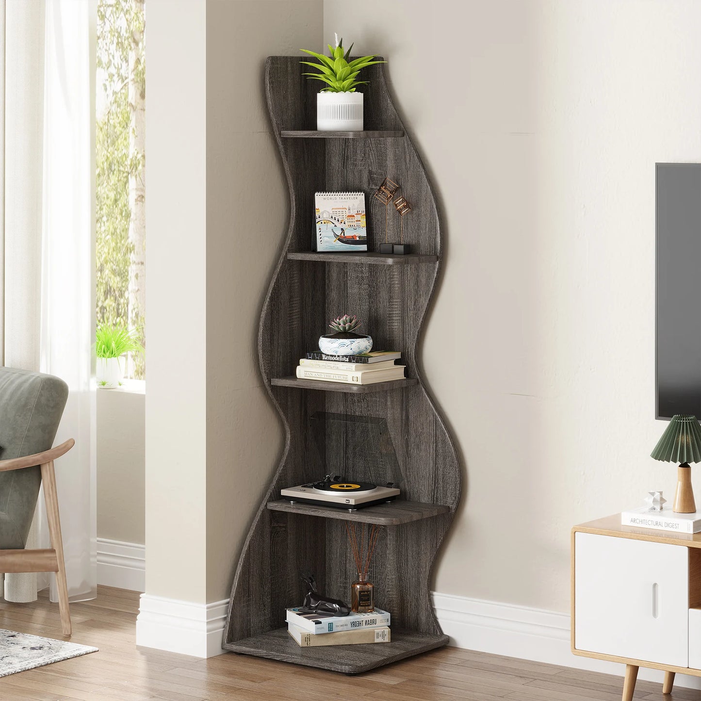 Corner 5‑Tier Shelf