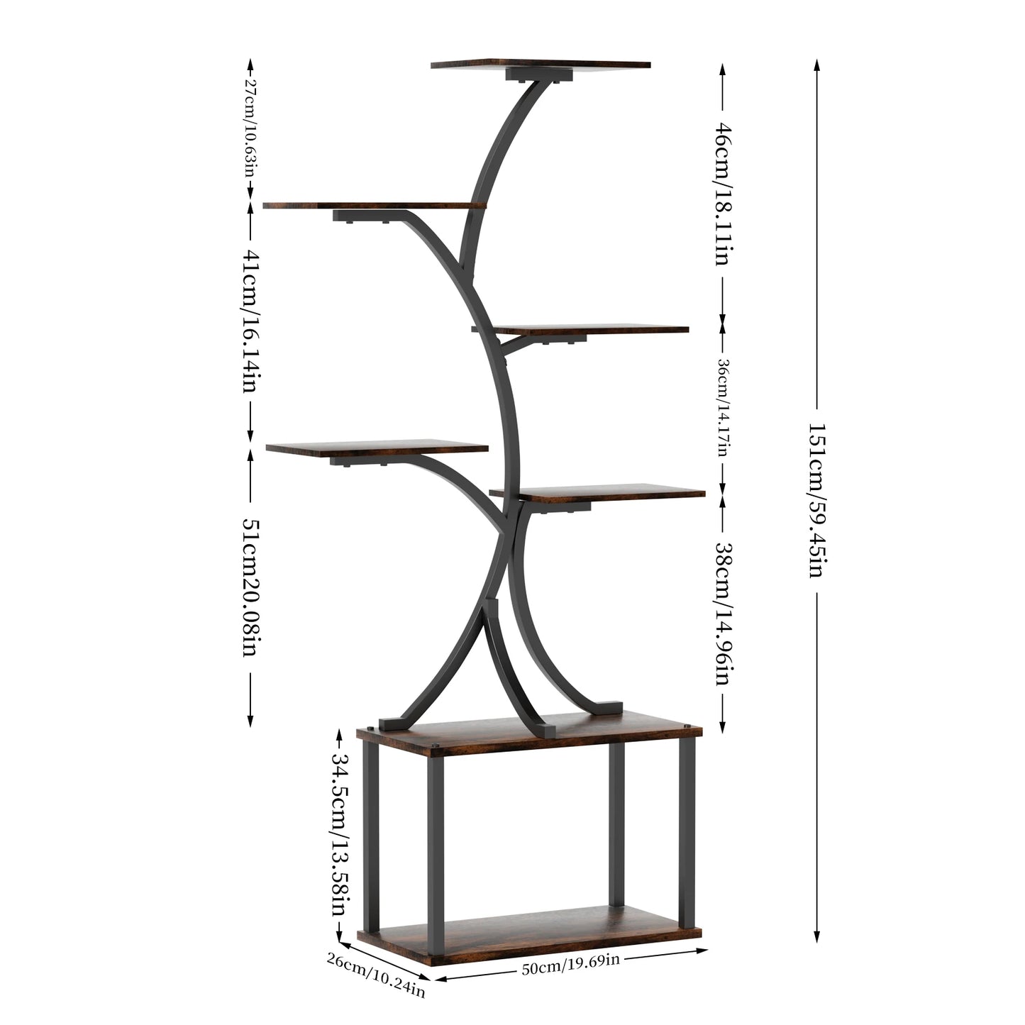 Tree-Shaped Plant Stand