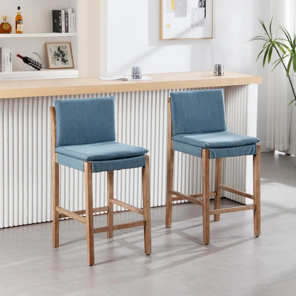 Farmhouse Linen Bar Stools