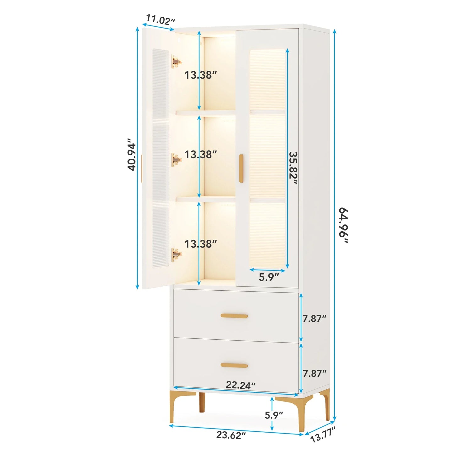 LED Light Bookcase