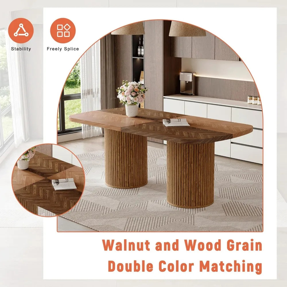 79" Dining Table Set for 8