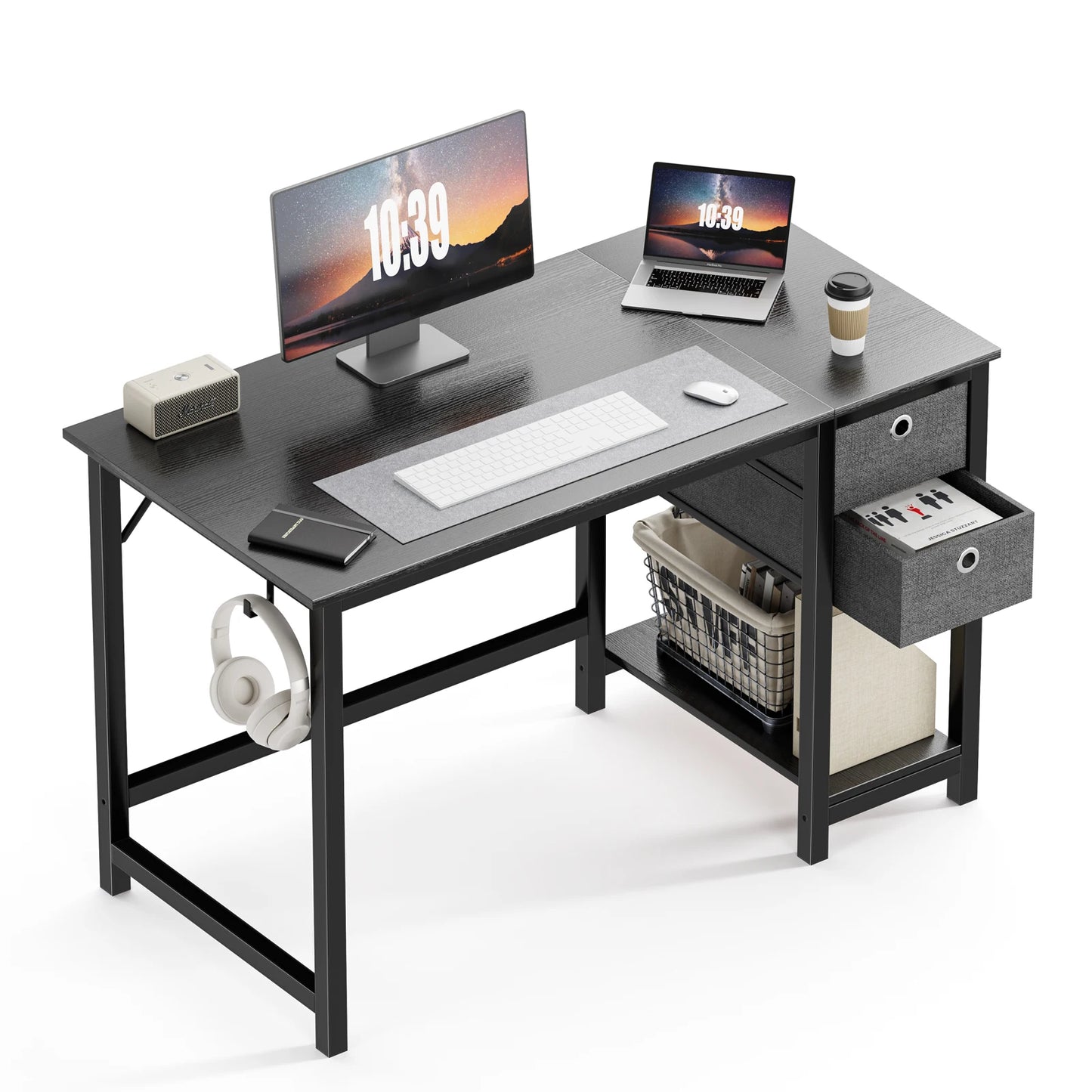 55-Inch Computer Desk with Drawers