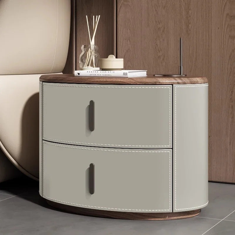 Simple Aesthetic Bedside Table Unique Style Italian Nordic Elegant Nightstands