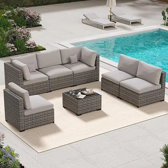 Rattan Sectional Sofa
