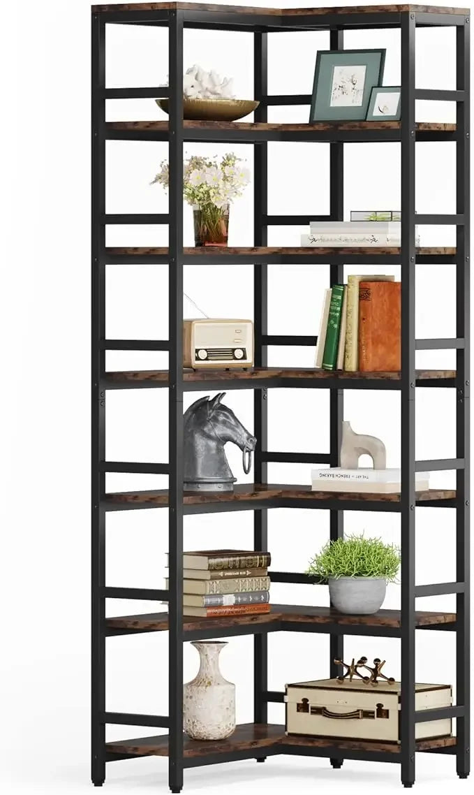 7‑Tier Corner Bookcase