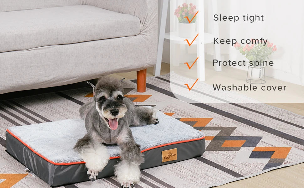 Orthopedic Foam Dog Bed with Washable Cover
