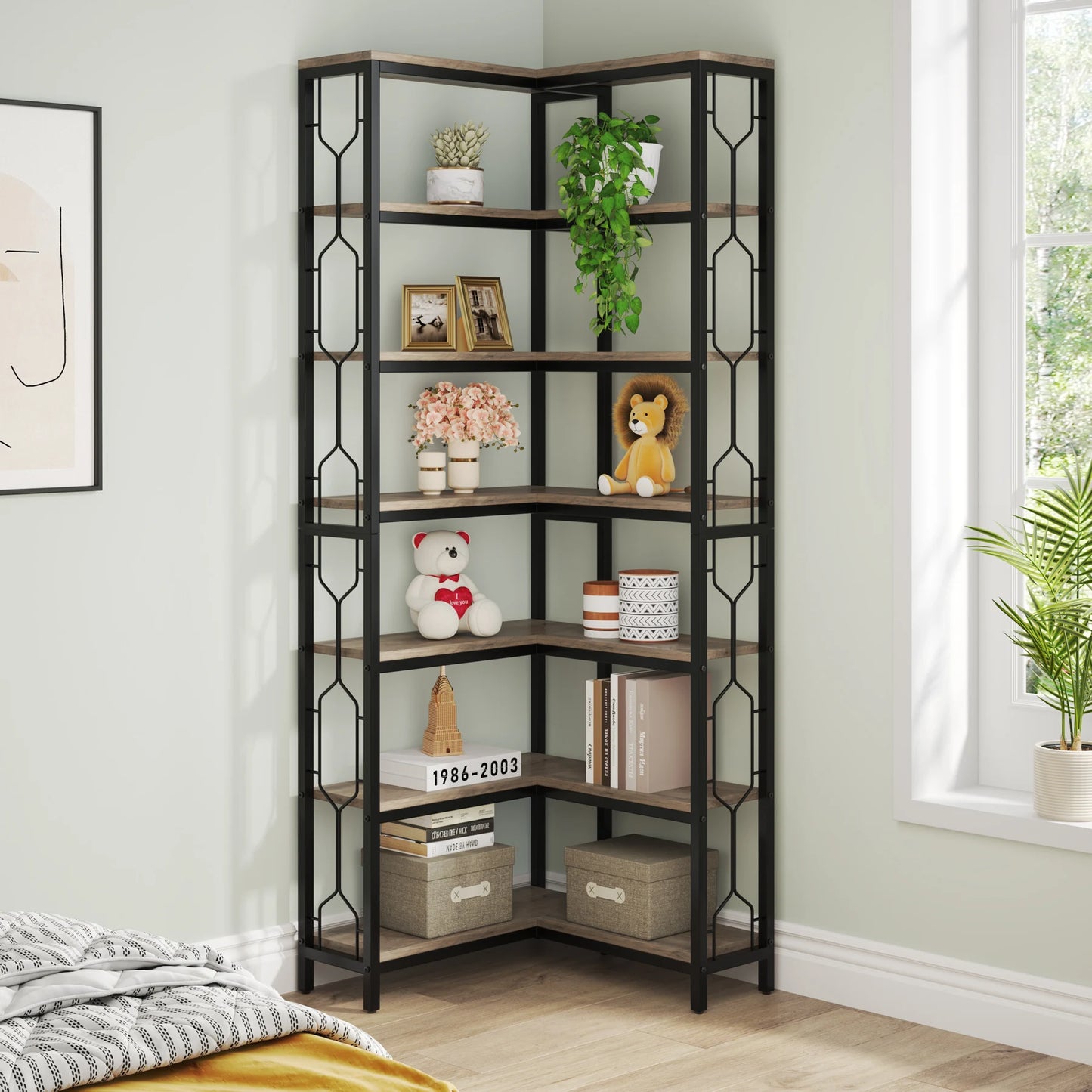 Industrial Corner Shelf