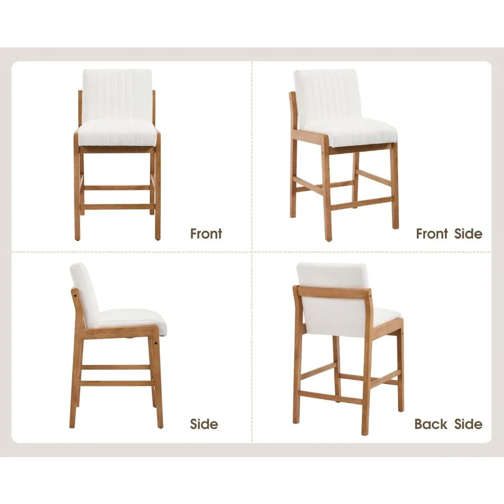 Rustic Linen Bar Stools