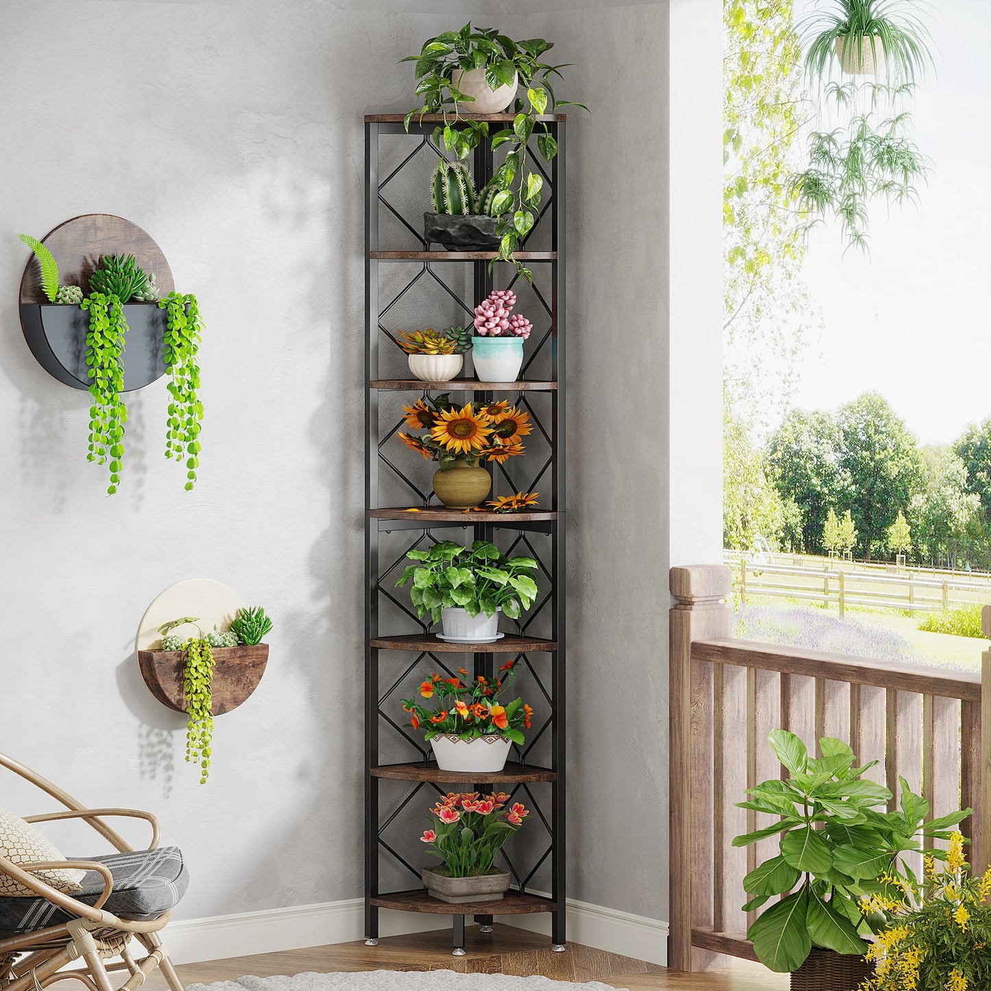 Slim Corner Bookcase