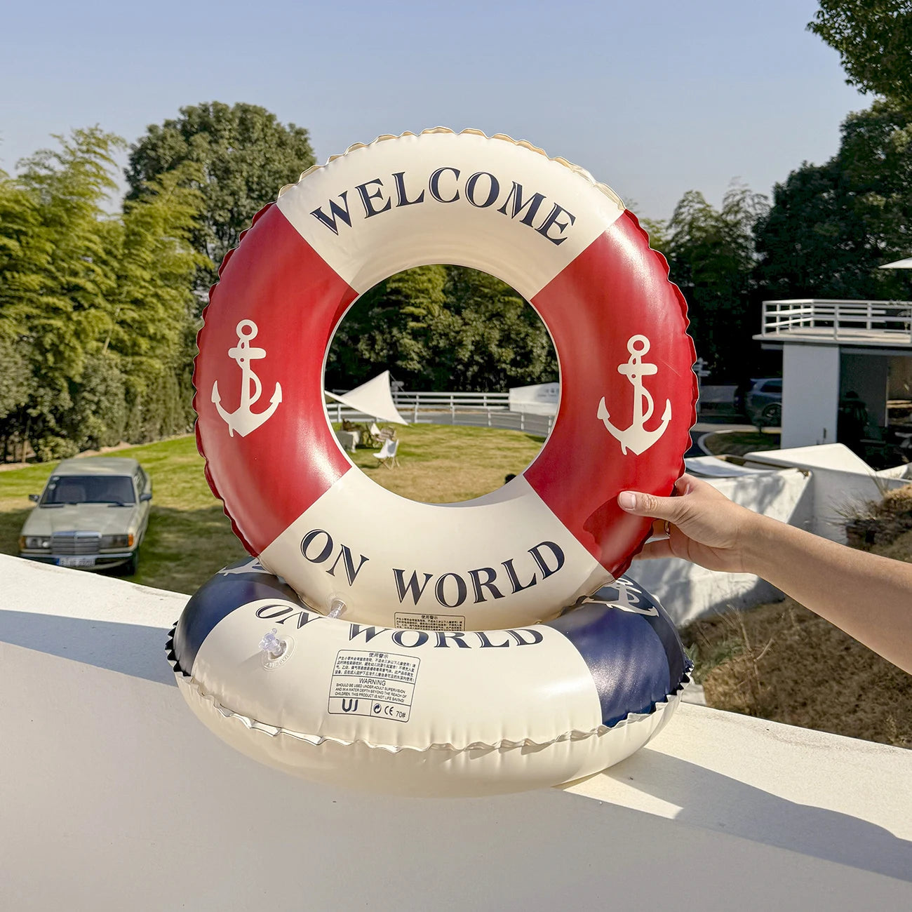 Retro Boat Anchor Swimming Ring