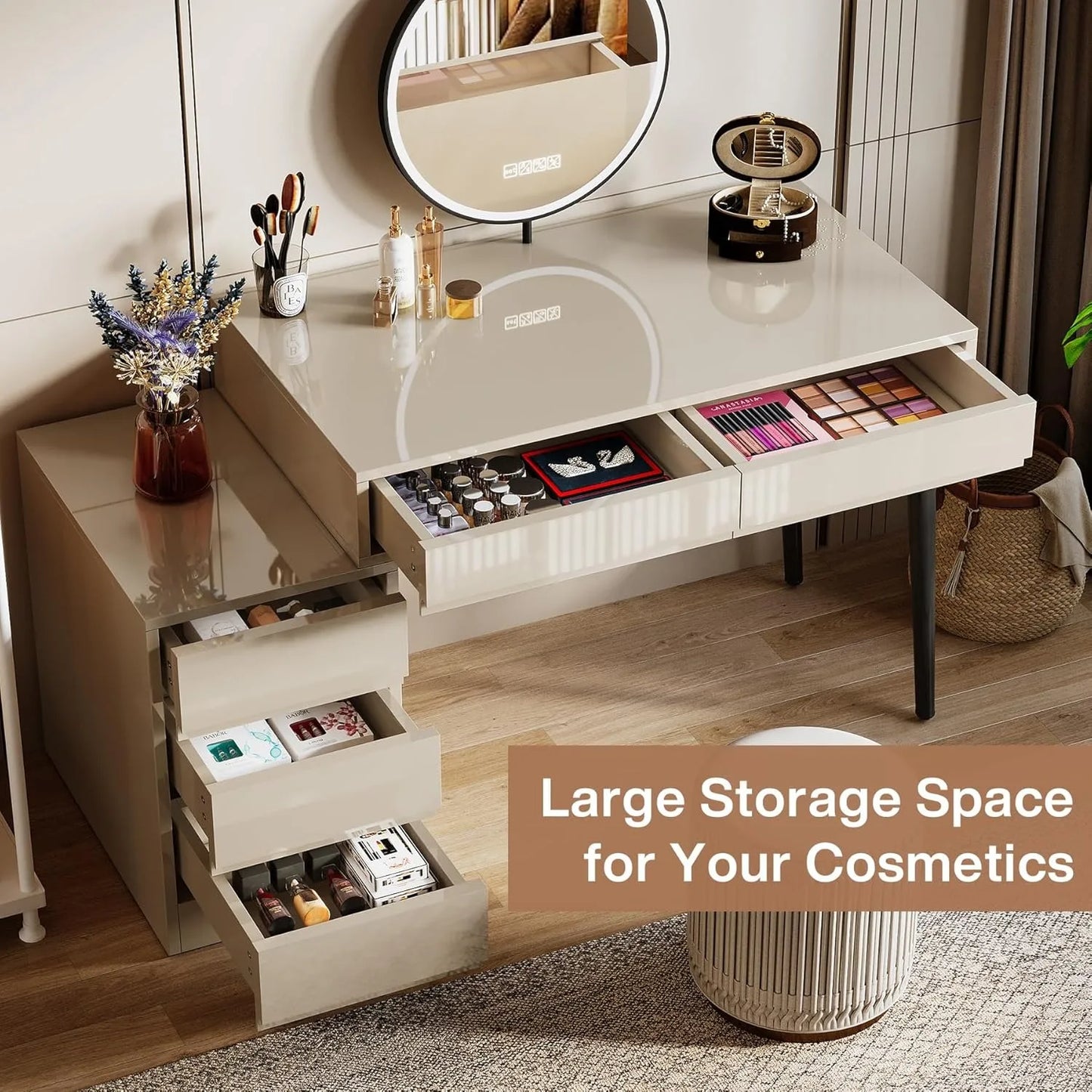 High Gloss Vanity Desk