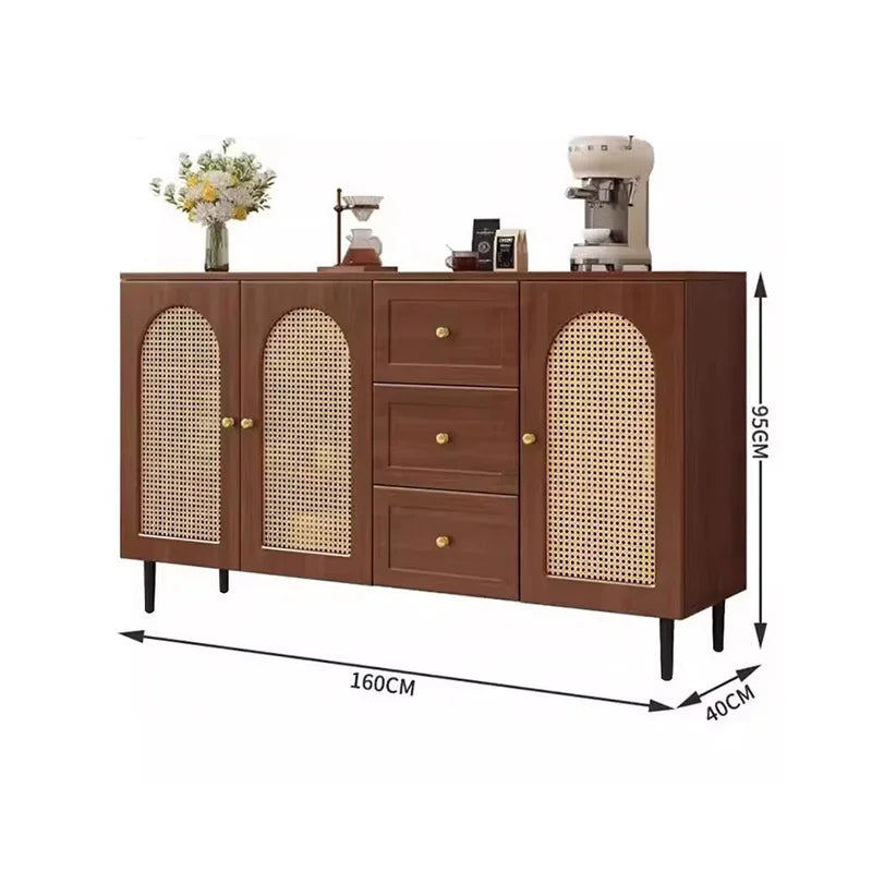Vintage Glam Nordic Living Room Cabinet – Simple Metal Design Storage Unit