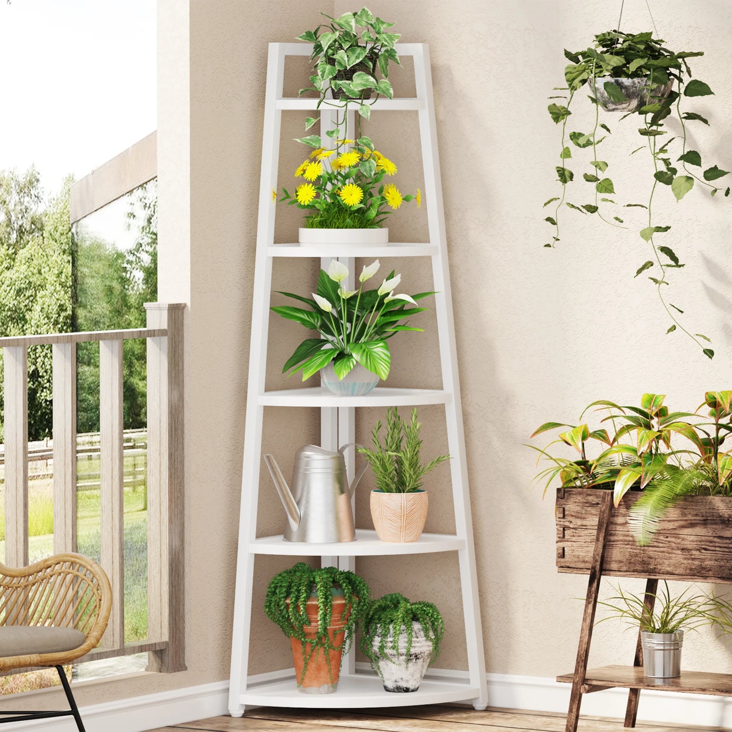Corner Ladder Bookcase