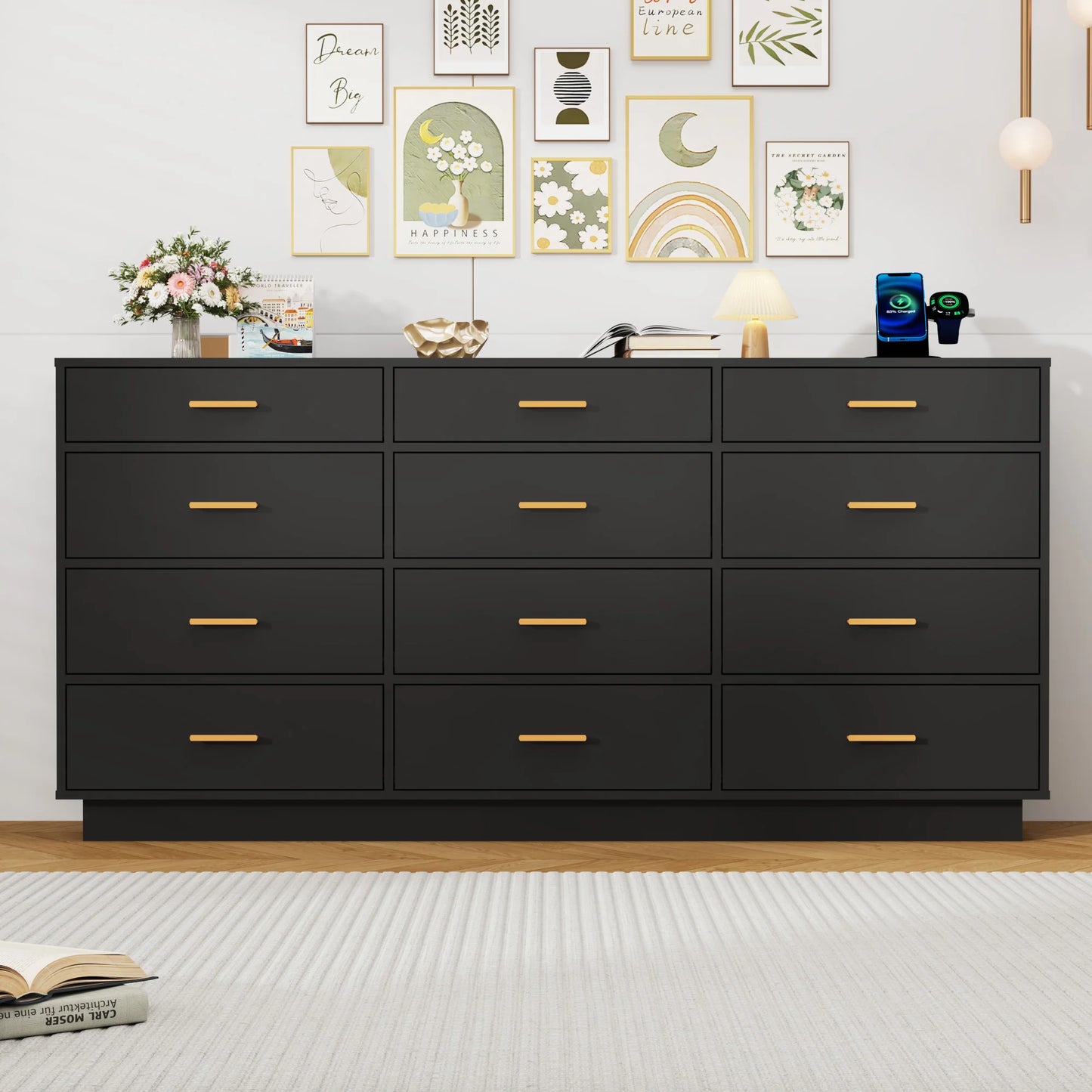 Modern chest of drawers for the living room