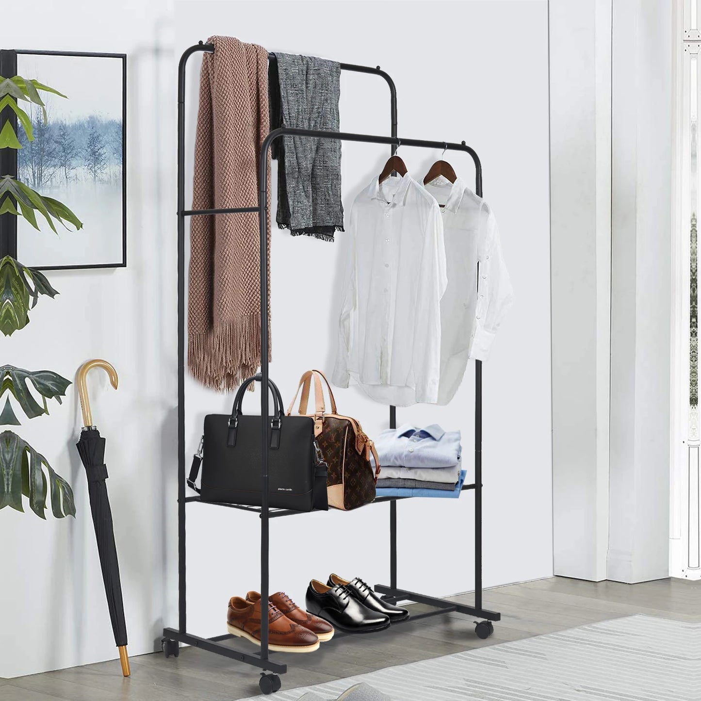 Double Rail Clothes Rack