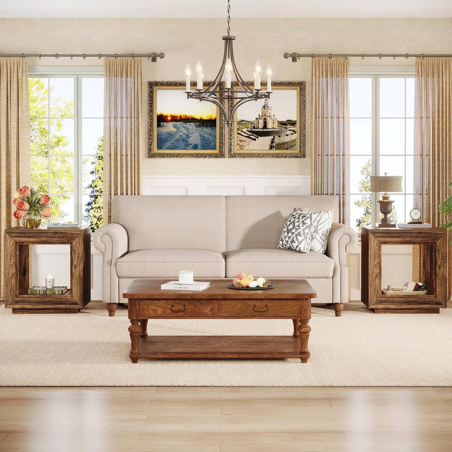 Rustic Farmhouse End Table
