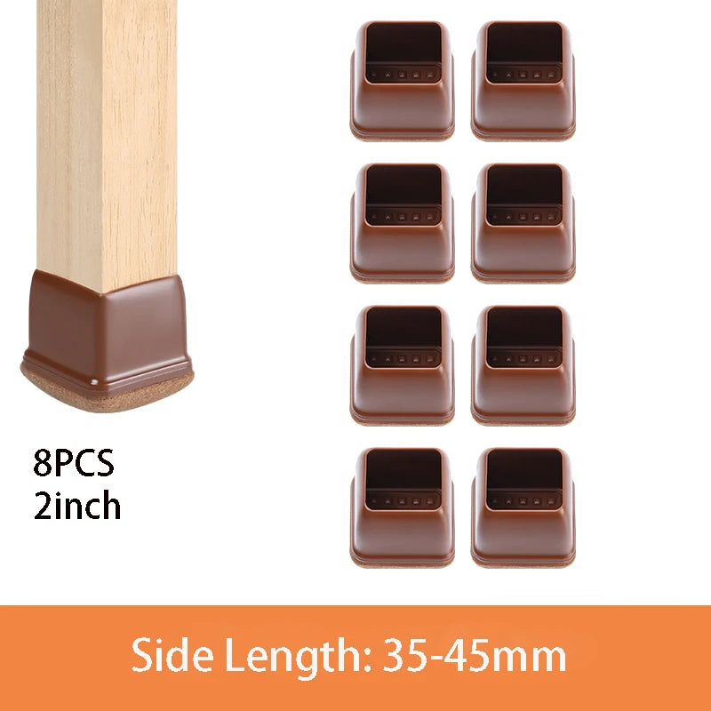 Table Chair Leg Protector Covers with Felt Pads