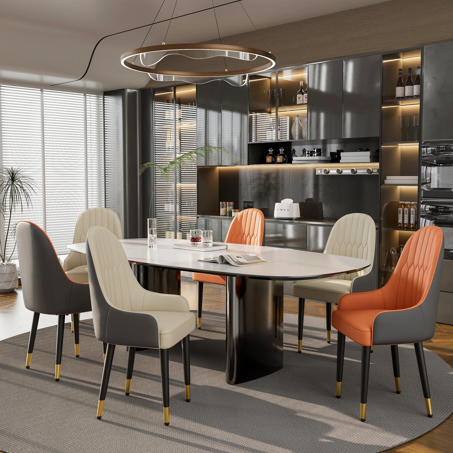 Faux Leather Dining Chairs