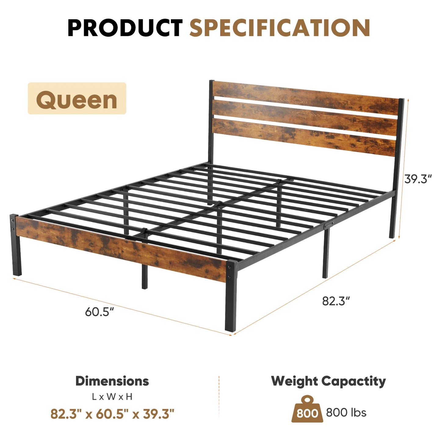 Metal Queen Bed Frame