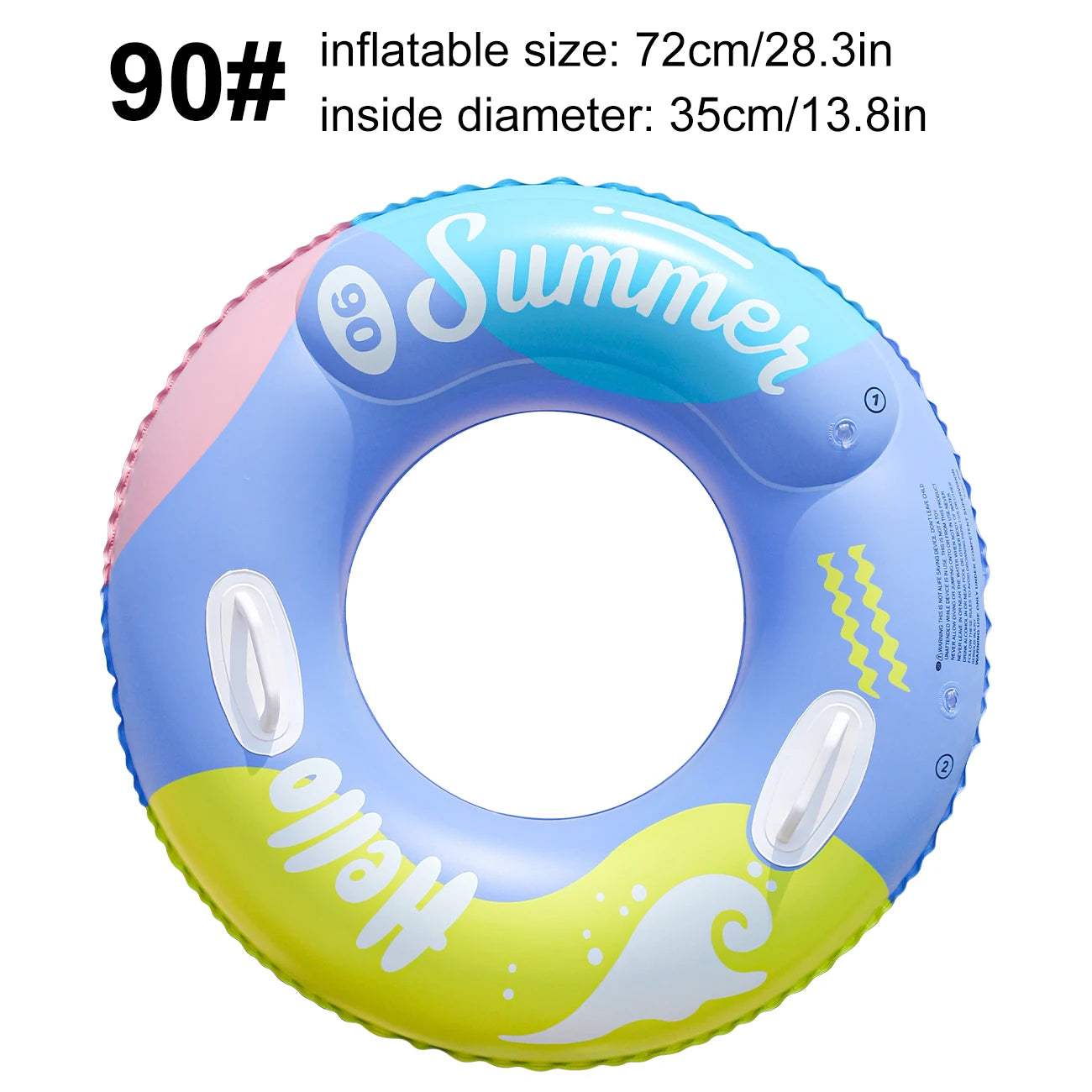 Vibrant Color Thickened Inflatable Swim Ring