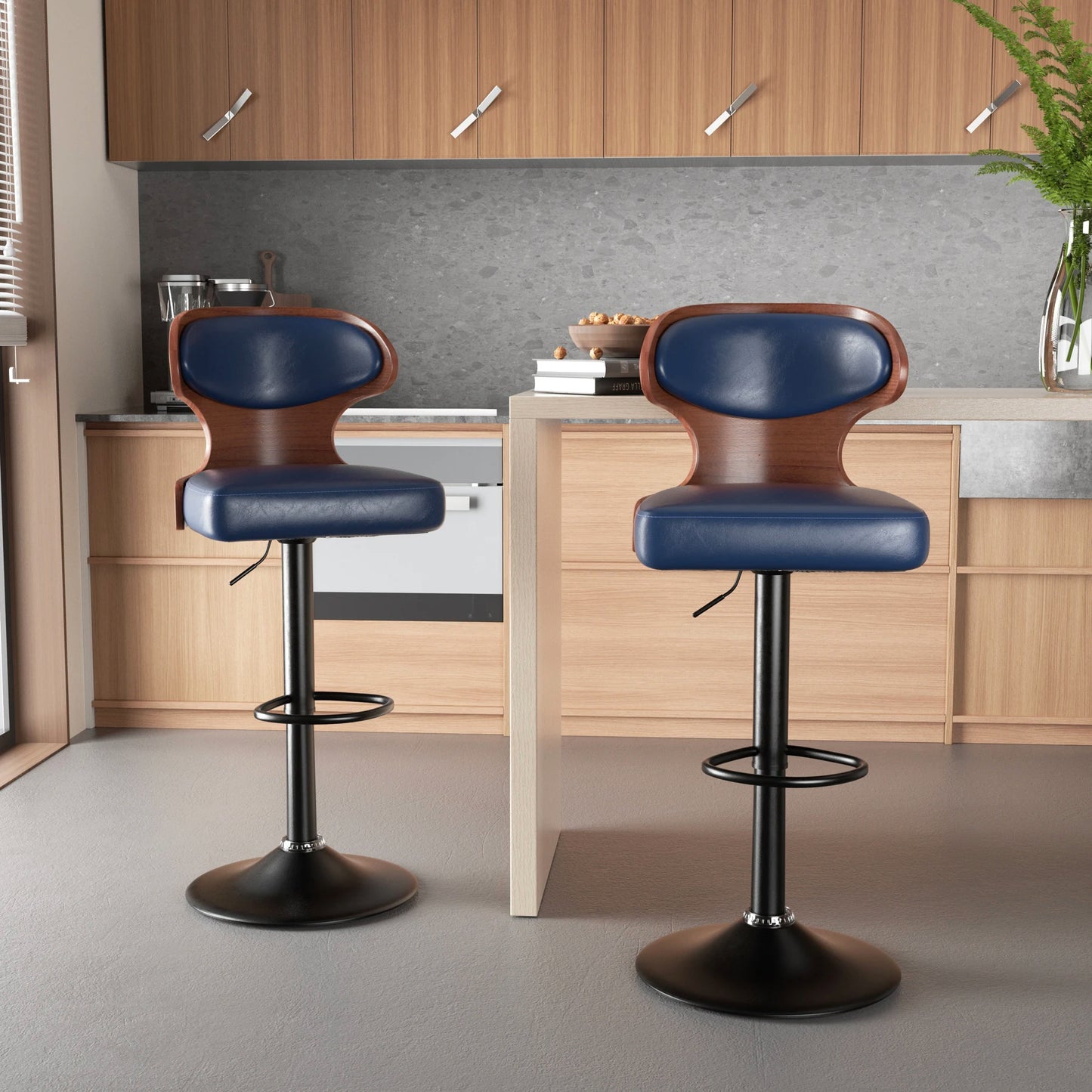 Rotating PU Bar Stools