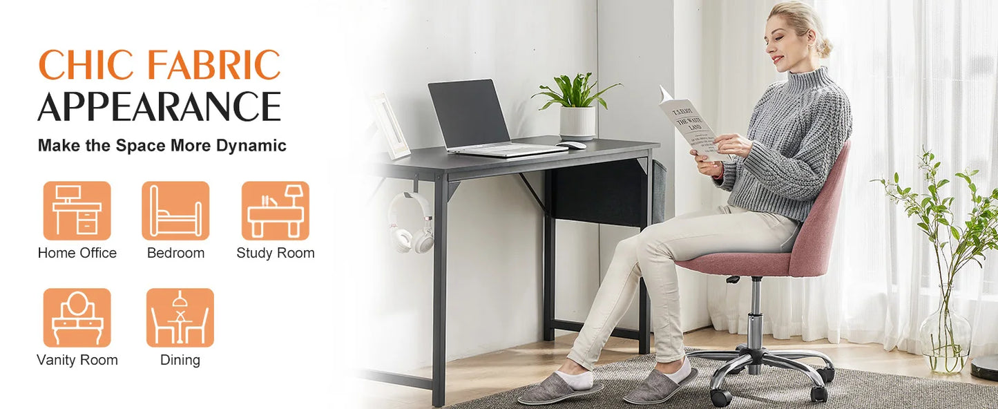 Armless Small Desk Chair