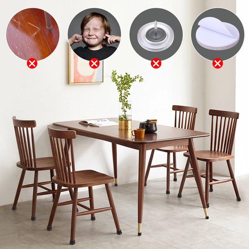 Chair Leg Floor Protectors with Felt Pads (8PCS)