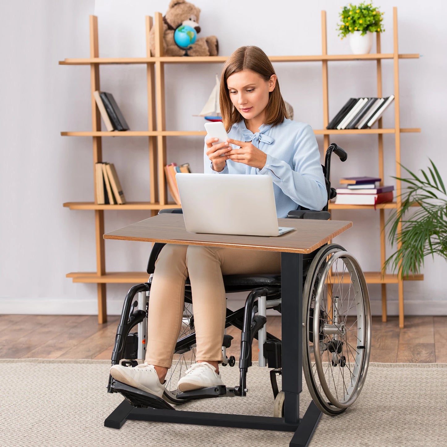 Rolling Adjustable Laptop Desk
