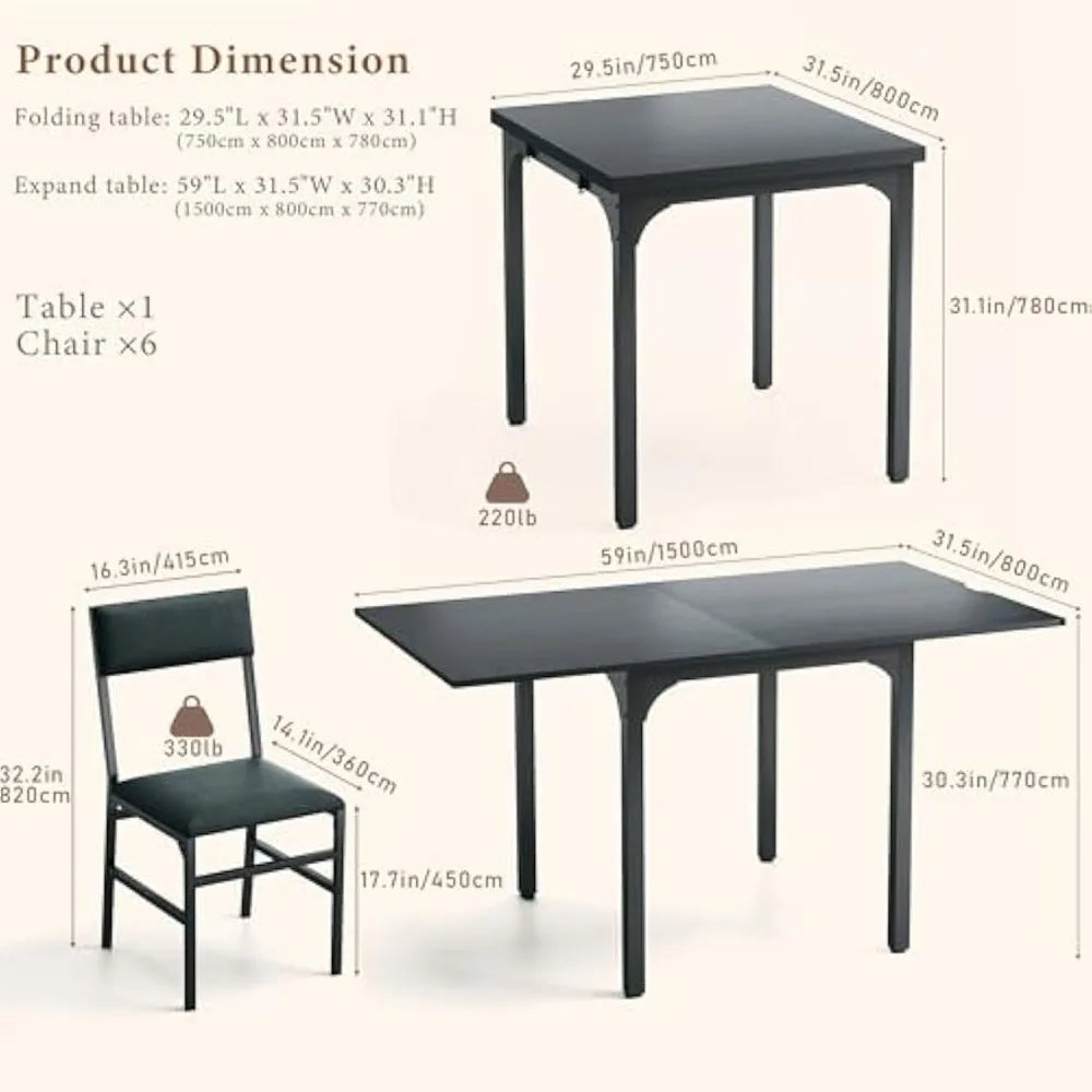 7-Piece Extendable Dining Set