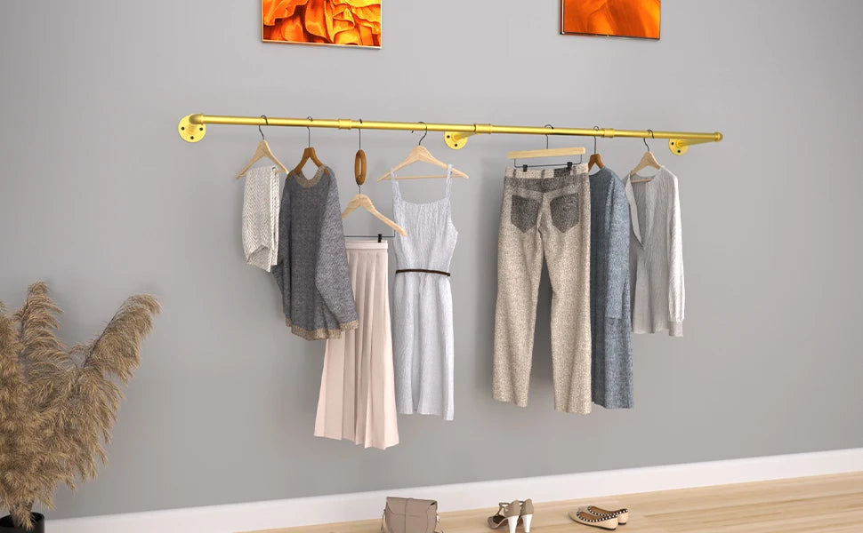 Industrial Pipe Clothes Rack