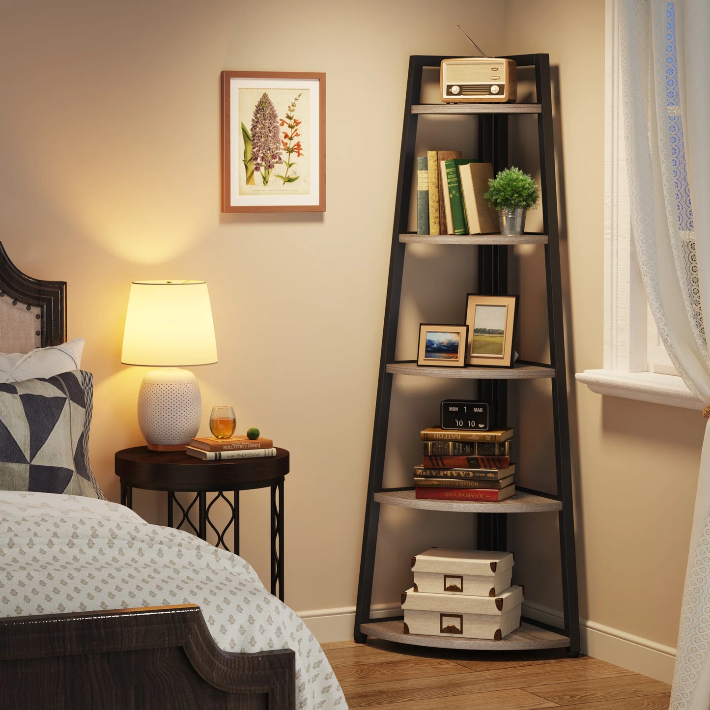 Corner Ladder Bookcase