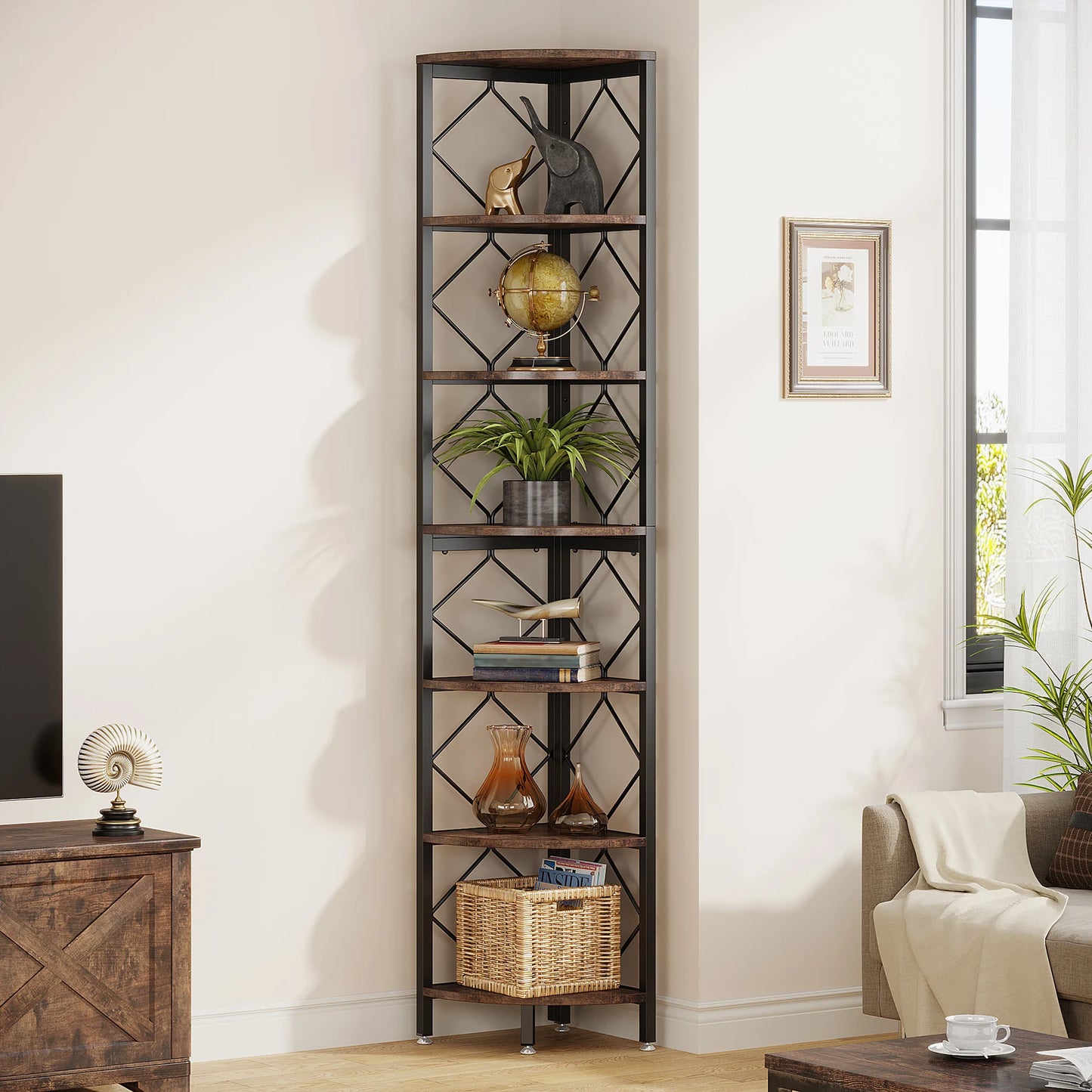 Slim Corner Bookcase
