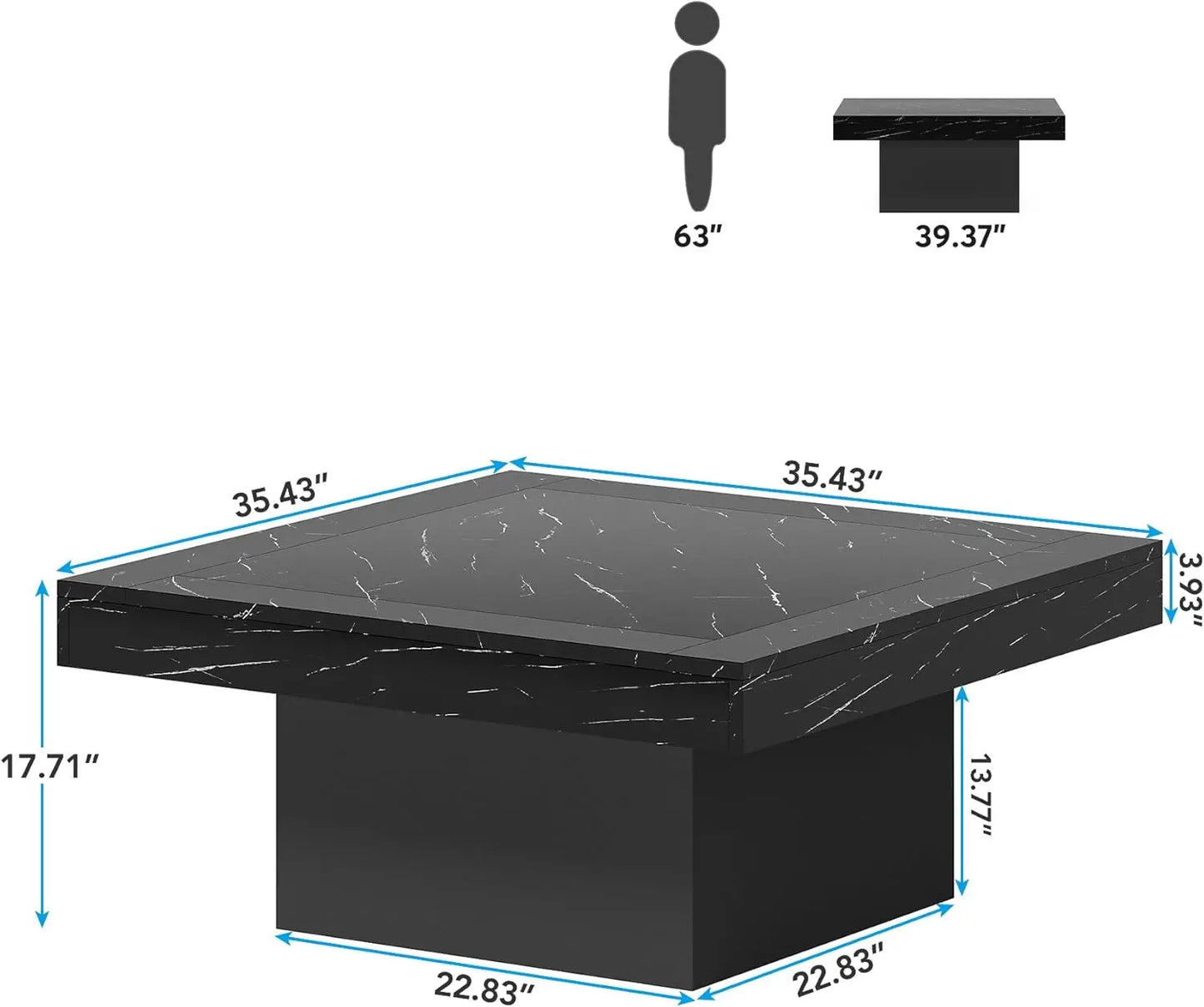 LED Rustic Coffee Table