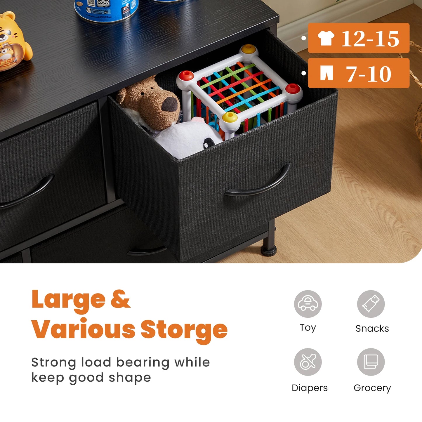 5-Drawer Shoe Cabinet TV Stand