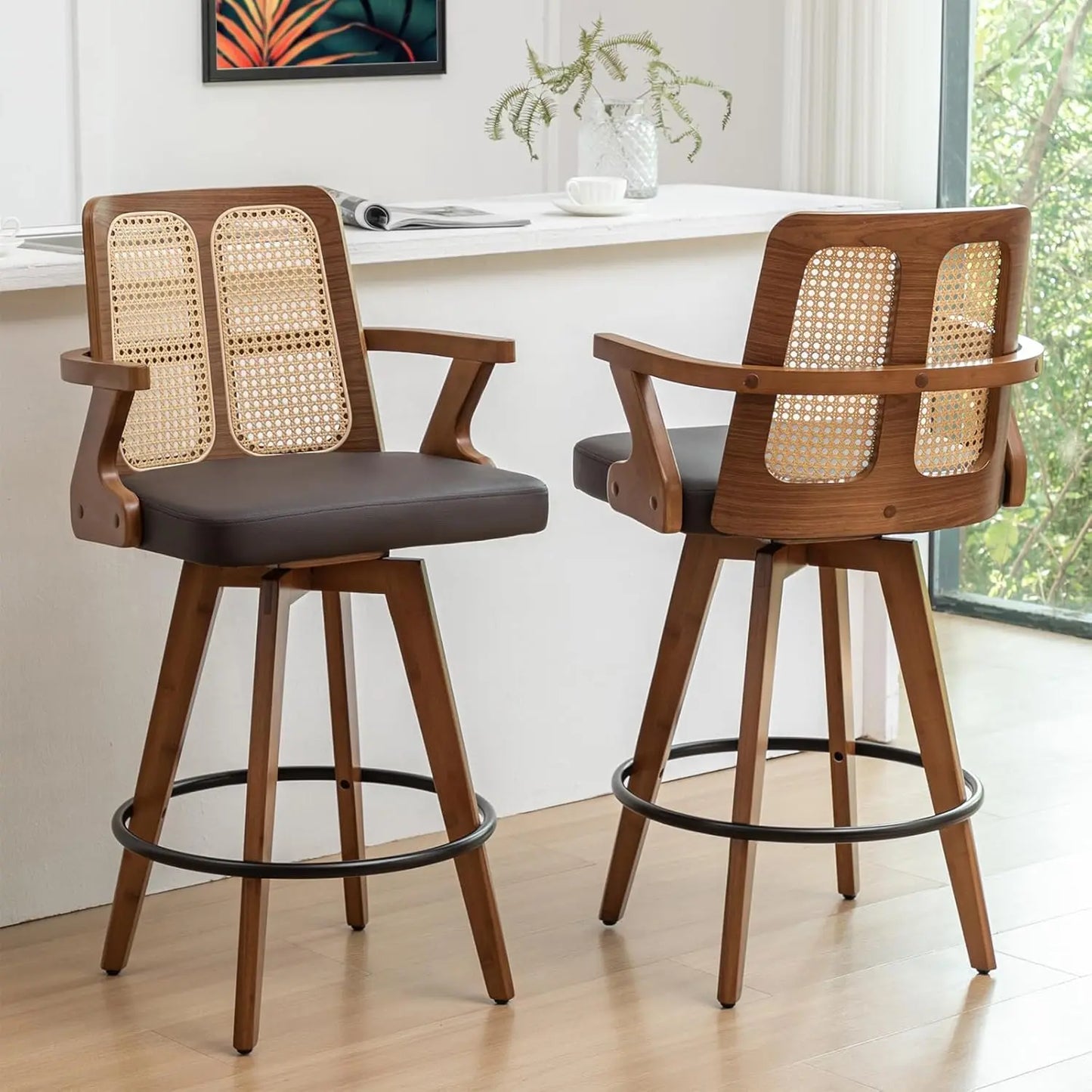 Swivel Bar Stools Set