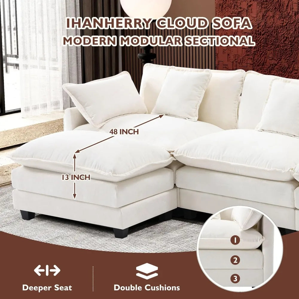 L‑Shaped Cloud Sofa