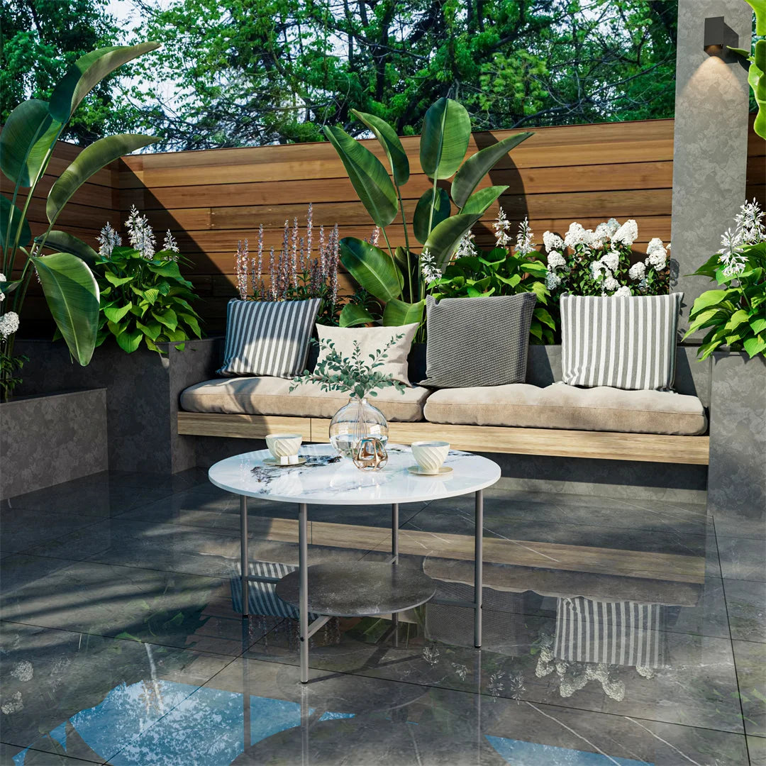 Round Double-Layer Coffee Table