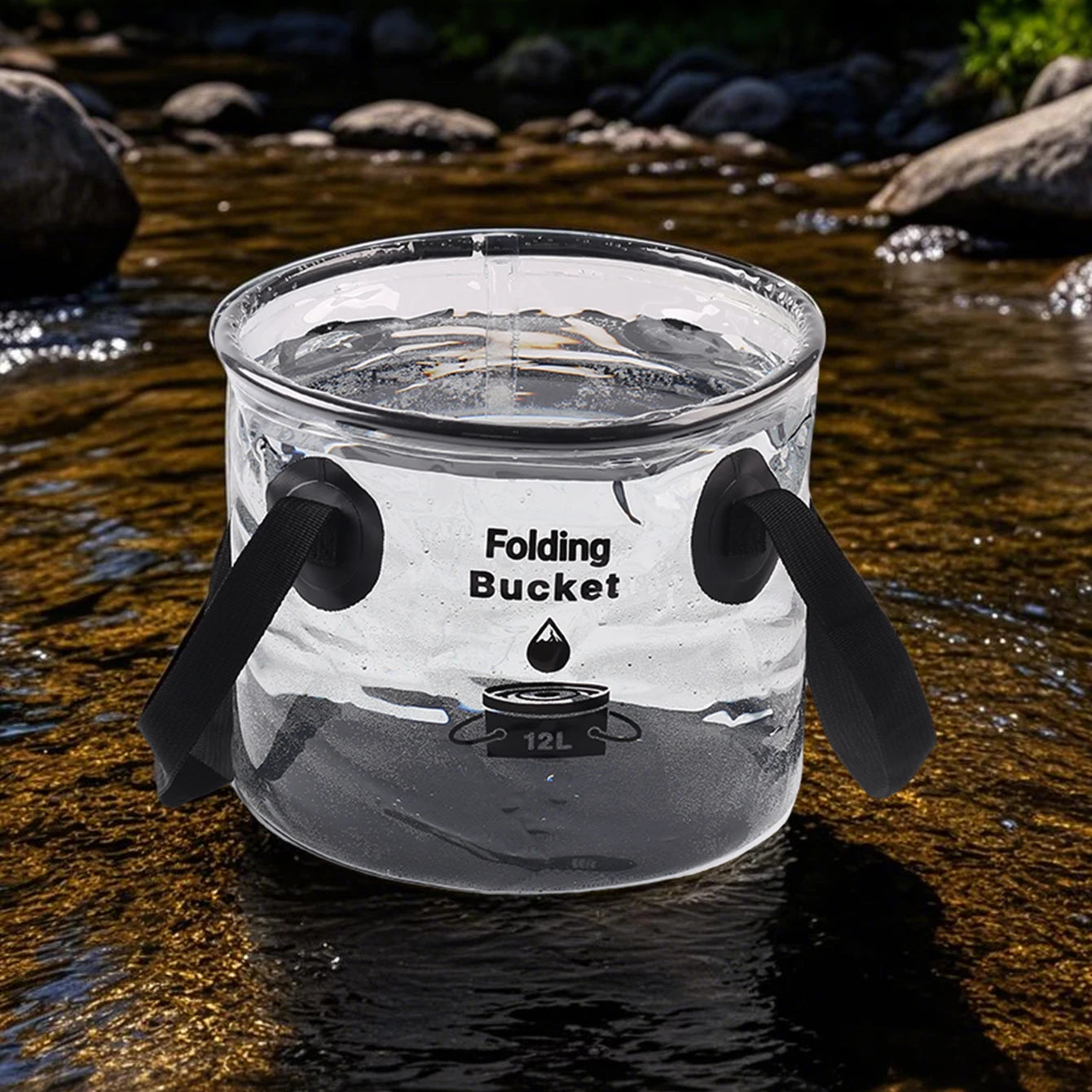 Multifunctional Collapsible Camping Storage Bucket
