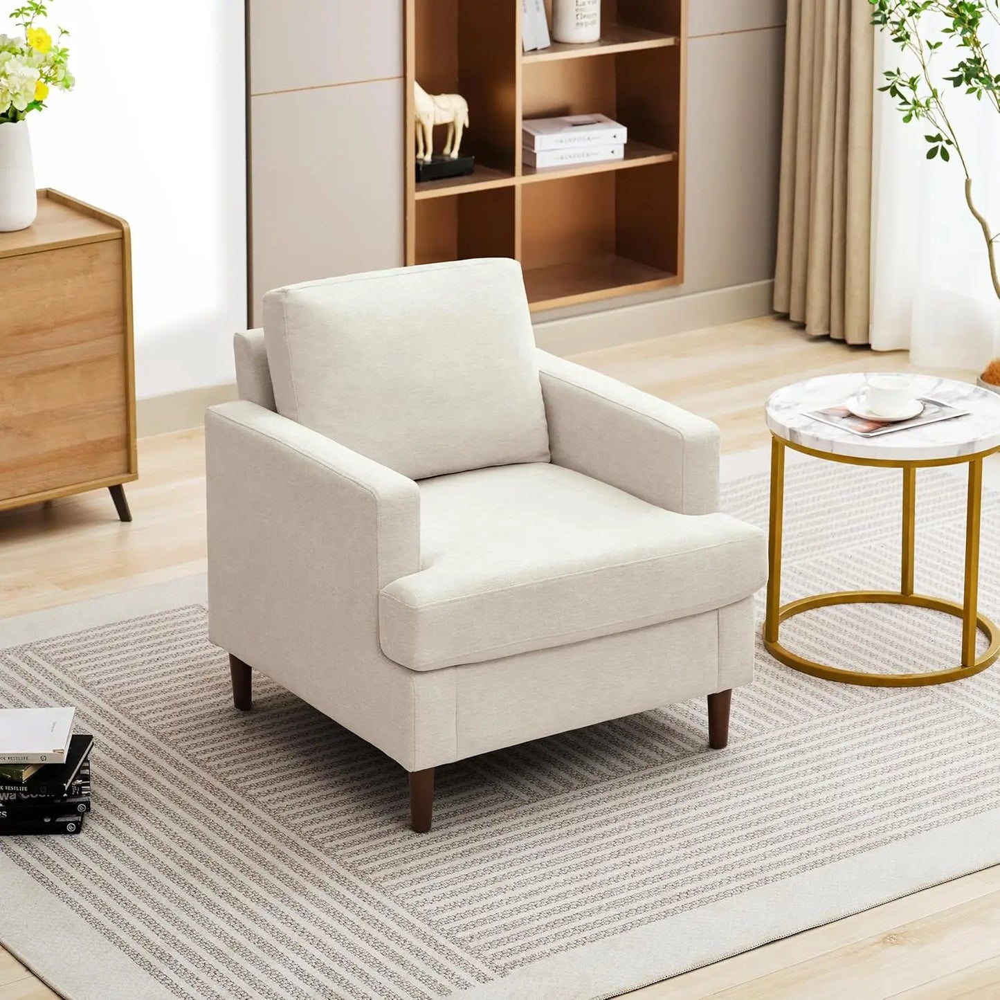 Mid‑Century Accent Chair