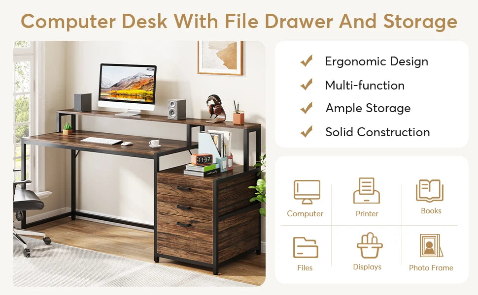 Reversible Drawer Desk