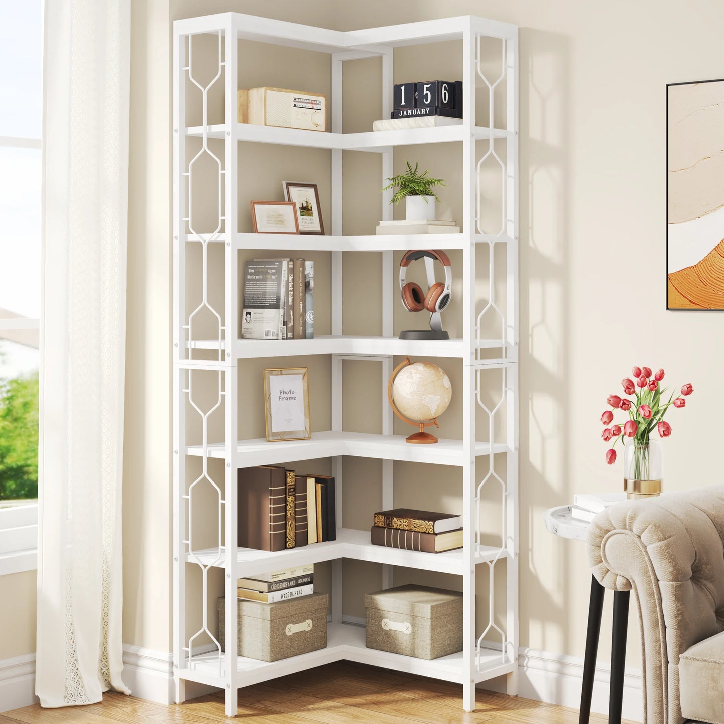Industrial Corner Shelf