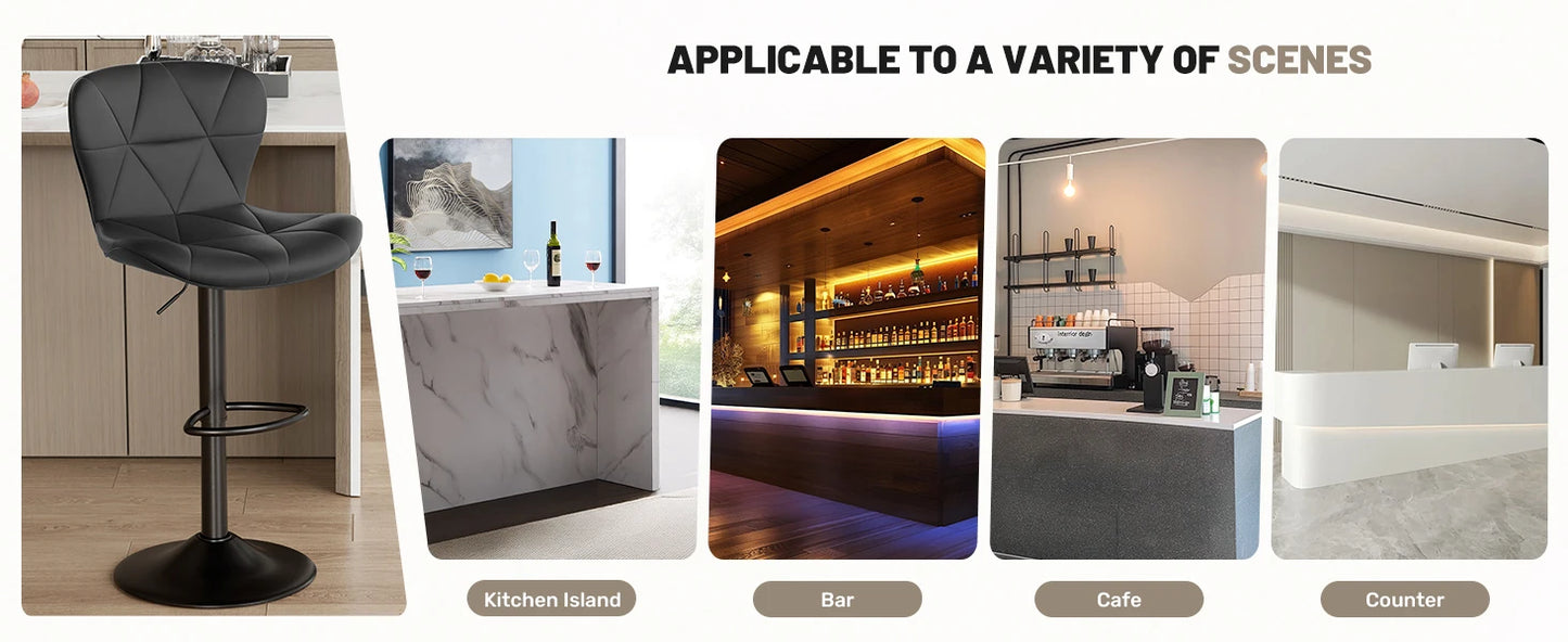 Adjustable Swivel Bar Stools