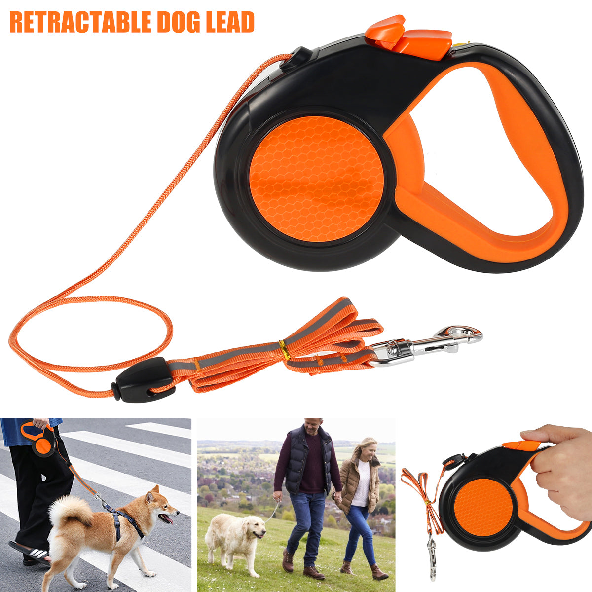Retractable Dog Leash 8M