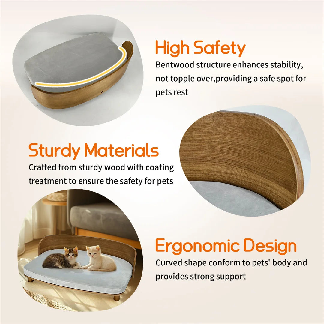Indoor Wooden Pet Bed
