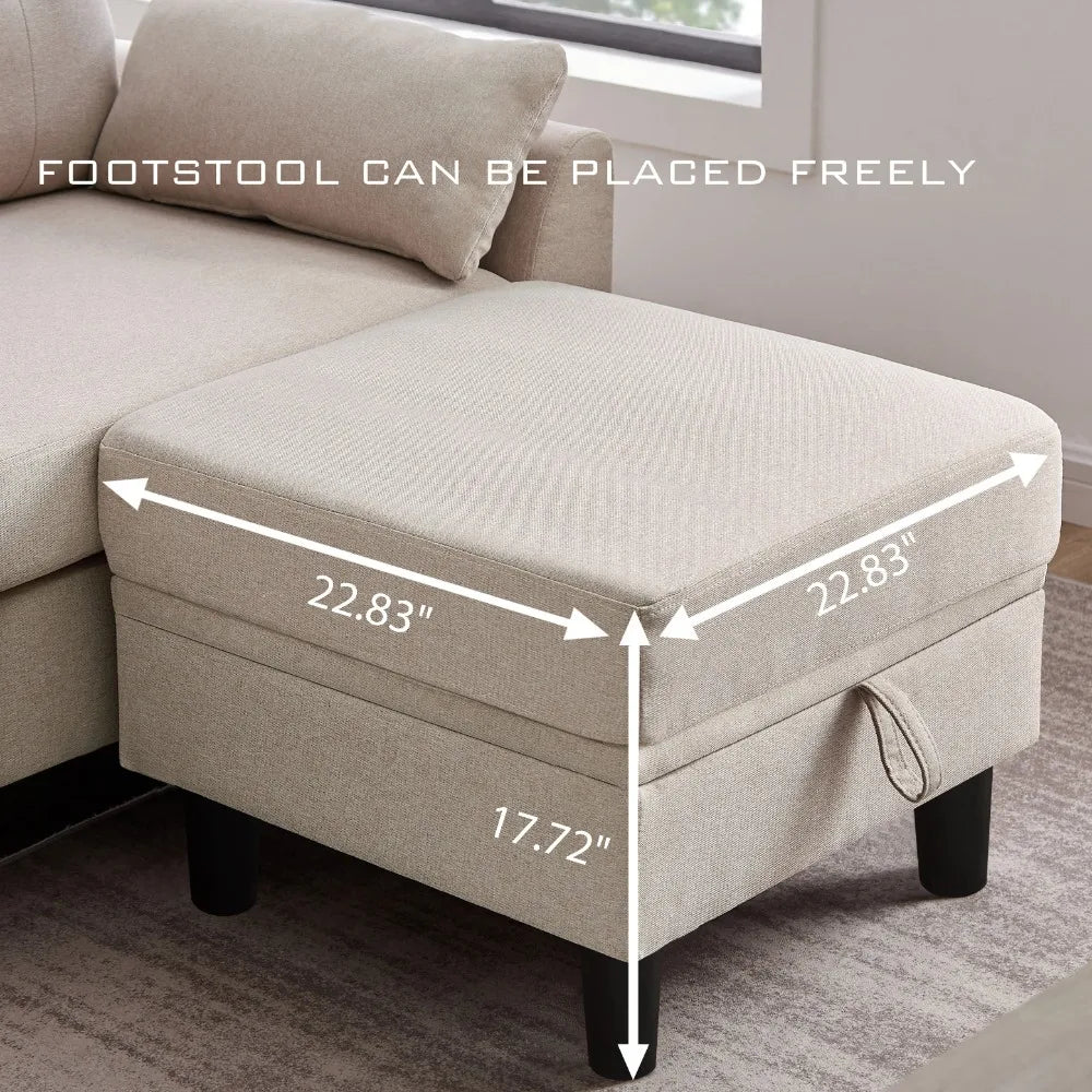 Convertible Sectional Sofa Set