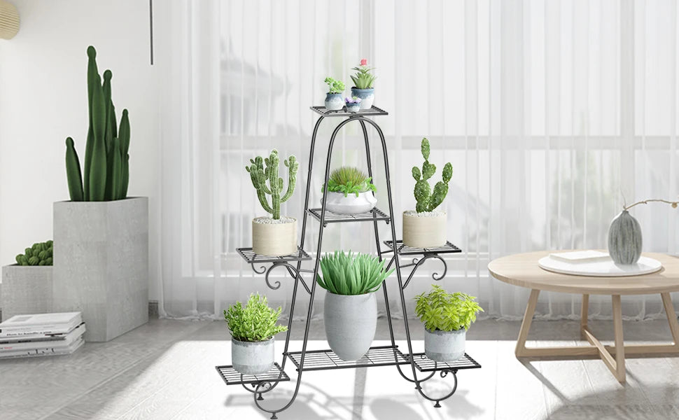 7-Tier Metal Plant Rack
