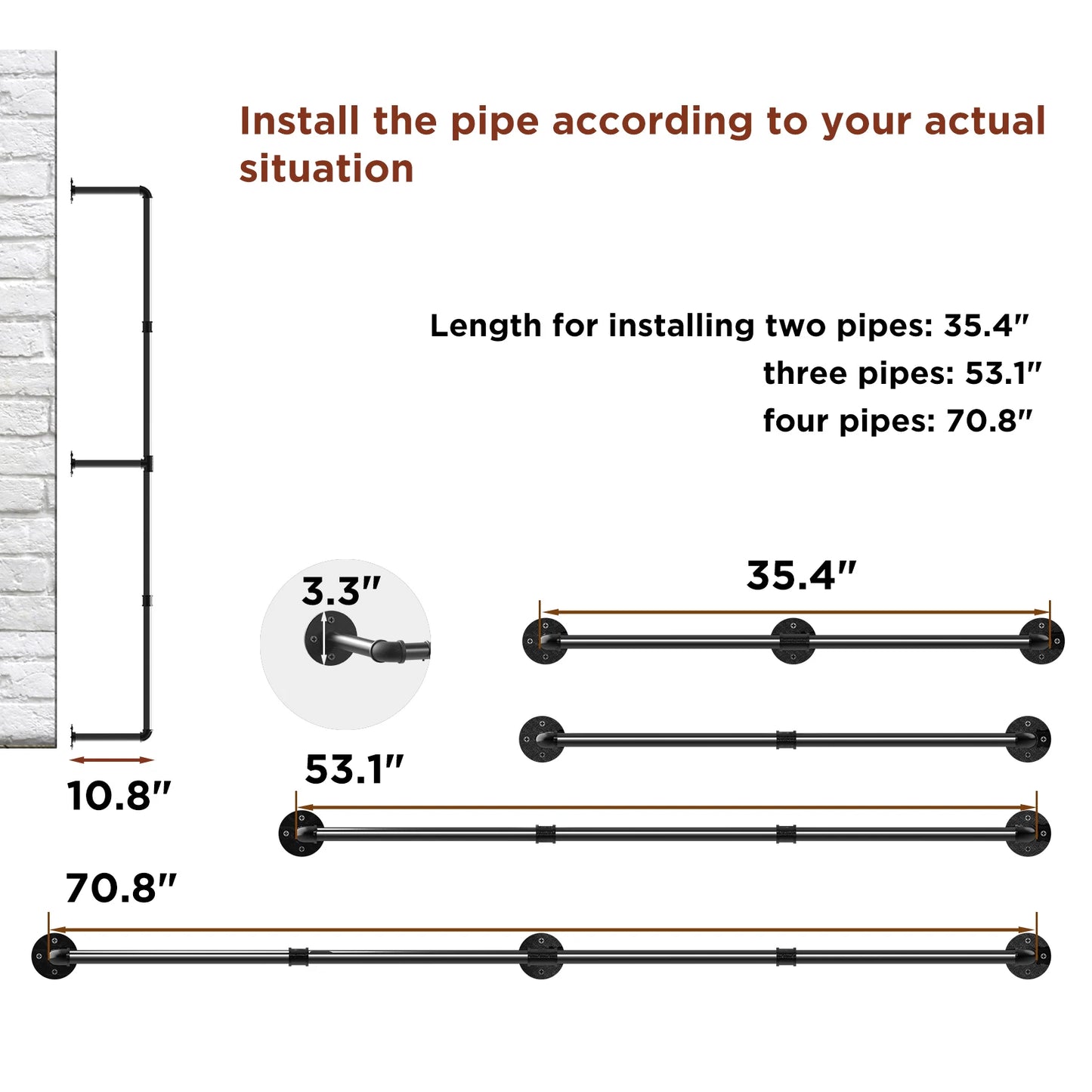 Detachable Pipe Clothes Rail