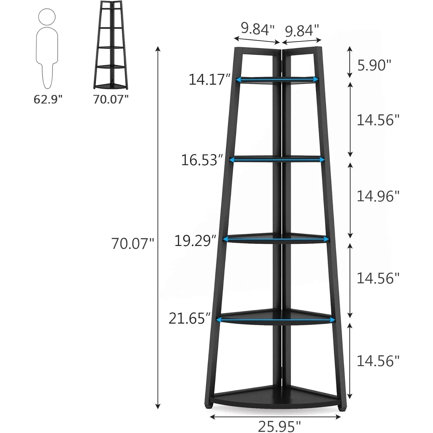5 Tier Corner Shelf