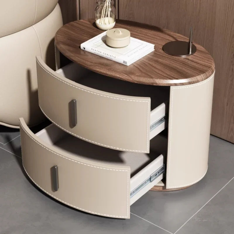 Simple Aesthetic Bedside Table Unique Style Italian Nordic Elegant Nightstands